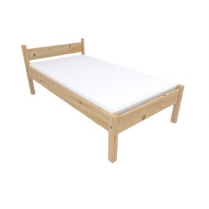 Łóżko drewniane 70x180 + stelaż podwyższone MOSS