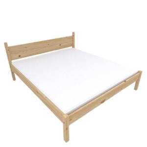 Łóżko drewniane 160x200 LEAF +stelaż podwyższone