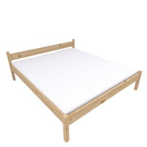 Łóżko drewniane 160x200 FOREST +stelaż podwyższone