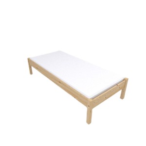 Łóżko drewniane 100x200 NATURE +stelaż podwyższone