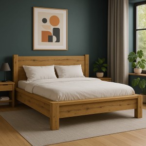 Łóżko dębowe 140x200 Lite- True Oak