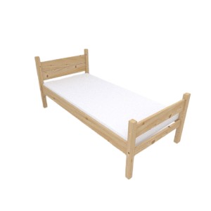 Łóżko drewniane 80x200 BLISS +stelaż podwyższone